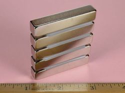 by066 - 2 x 3/8 x 3/8 Inch Neodymium Rare Earth Bar Magnet N42 -2