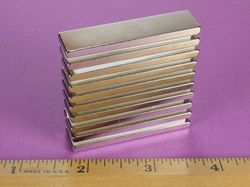 by082 - 2 x 1/2 x 1/8 Inch Neodymium Rare Earth Bar Magnet N42 -2