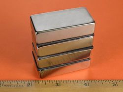 by0x08 - 2 x 1 x 1/2 Inch Neodymium Rare Earth Bar Magnet N42 -2