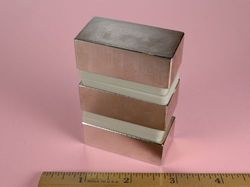 by0x0c - 2 x 1 x 3/4 Inch Neodymium Rare Earth Bar Magnet N42 -2