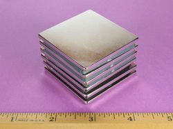 by0y02 - 2 x 2 x 1/8 Inch Neodymium Rare Earth Block Magnet N42 -2