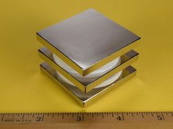 by0y04 - 2 x 2 x 1/4 Inch Neodymium Rare Earth Block Magnet N42 -2