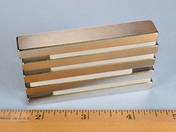bz084 - 3 x 1/2 x 1/4 Inch Neodymium Rare Earth Bar Magnet N42 -2