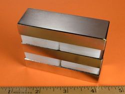 bz0x08 - 3 x 1 x 1/2 Inch Neodymium Rare Earth Bar Magnet N42 -2