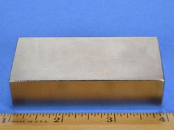bz0x8c-n52 - 3 x 1 1/2 x 3/4 Inch Neodymium Rare Earth Bar Magnet N52 -2