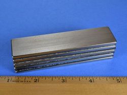 bzx0x02 - 4 x 1 x 1/8 Inch Neodymium Rare Earth Bar Magnet N42 -2