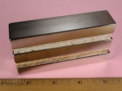 bzx0x08 - 4 x 1 x 1/2 Inch Neodymium Rare Earth Bar Magnet N42 -2