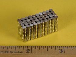 d21 - 1/8 x 1/16 Inch Neodymium Rare Earth Disc Magnet N42 10 Pack-2