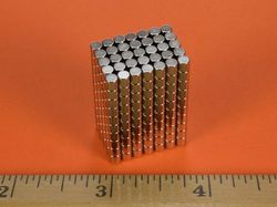 d22-n52 - 1/8 x 1/8 Inch Neodymium Rare Earth Cylinder/Rod Magnet N52 -2