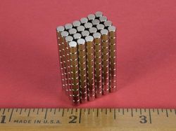 d22 - 1/8 x 1/8 Inch Neodymium Rare Earth Cylinder/Rod Magnet N42 -2