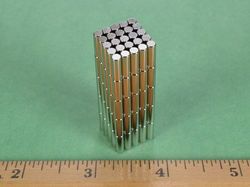 d26-n52 - 1/8 x 3/8 Inch Neodymium Rare Earth Cylinder/Rod Magnet N52 -2