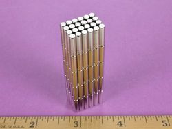 d28-n52 - 1/8 x 1/2 Inch Neodymium Rare Earth Cylinder/Rod Magnet N52 -2