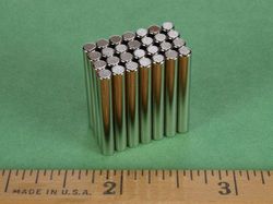 d2x0 - 1/8 x 1 Inch Neodymium Rare Earth Cylinder/Rod Magnet N42 -2