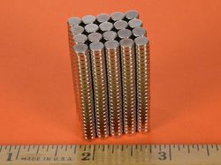 d31sh - 3/16 x 1/16 Inch Neodymium Rare Earth High Temp Disc Magnet N42SH -2