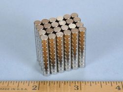 d32-n52 - 3/16 x 1/8 Inch Neodymium Rare Earth Disc Magnet N52 -2