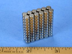 d32ah - 3/16 x 1/8 Inch Neodymium Rare Earth High Temp Disc Magnet N35AH -2