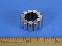 d36dia - 3/16 x 3/8 Inch Neodymium Rare Earth Diametric Cylinder Magnet N42 -2