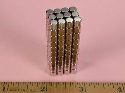 d3h2 - 3/16 x 2/10 Inch Neodymium Rare Earth Cylinder/Rod Magnet N42 -2