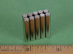 d3x0 - 3/16 x 1 Inch Neodymium Rare Earth Cylinder/Rod Magnet N42 -2