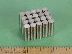 d401-n52 - 1/4 x 1/32 Inch Neodymium Rare Earth Disc Magnet N52 -2