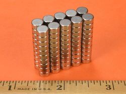 d42ah - 1/4 x 1/8 Inch Neodymium Rare Earth High Temp Disc Magnet N35AH -2