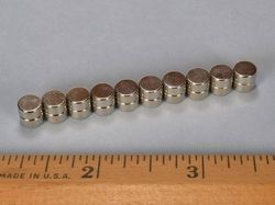 d42dia-n52 - 1/4 x 1/8 Inch Neodymium Rare Earth Diametric Disc Magnet N52 -2