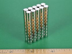 d43 - 1/4 x 3/16 Inch Neodymium Rare Earth Disc Magnet N42 -2