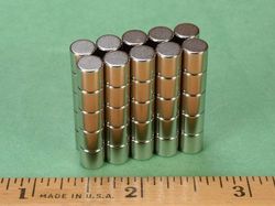 d44ah - 1/4 x 1/4 Inch Neodymium Rare Earth High Temp Cylinder/Rod Magnet N35AH -2