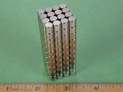 d44sh - 1/4 x 1/4 Inch Neodymium Rare Earth High Temp Cylinder/Rod Magnet N42SH -2