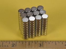 d4h1 - 1/4 x 1/10 Inch Neodymium Rare Earth Disc Magnet N42 -2