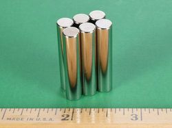 d4x8 - 1/4 x 1 1/2 Inch Neodymium Rare Earth Cylinder/Rod Magnet N42 -2