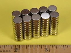 d503 - 5/16 x 3/32 Inch Neodymium Rare Earth Disc Magnet N42 -2