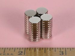 d51 - 5/16 x 1/16 Inch Neodymium Rare Earth Disc Magnet N42 -2