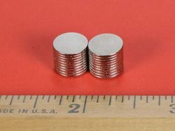 d601 - 3/8 x 1/32 Inch Neodymium Rare Earth Disc Magnet N42 -2