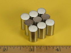 d61-n52 - 3/8 x 1/16 Inch Neodymium Rare Earth Disc Magnet N52 -2
