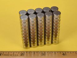 d63ah - 3/8 x 3/16 Inch Neodymium Rare Earth High Temp Disc Magnet N35AH -2