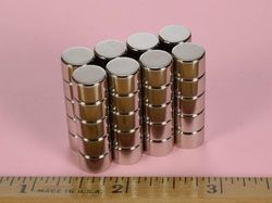 d64 - 3/8 x 1/4 Inch Neodymium Rare Earth Disc Magnet N42 -2
