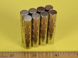 d66-n52 - 3/8 x 3/8 Inch Neodymium Rare Earth Cylinder/Rod Magnet N52 -2