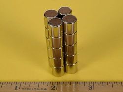 d66sh - 3/8 x 3/8 Inch Neodymium Rare Earth High Temp Cylinder/Rod Magnet N42SH -2