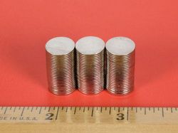 d701 - 7/16 x 1/32 Inch Neodymium Rare Earth Disc Magnet N42 -2