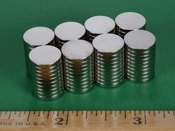 d71 - 7/16 x 1/16 Inch Neodymium Rare Earth Disc Magnet N42 -2