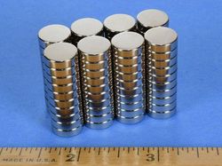 d72 - 7/16 x 1/8 Inch Neodymium Rare Earth Disc Magnet N42 -2