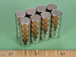 d74-n52 - 7/16 x 1/4 Inch Neodymium Rare Earth Disc Magnet N52 -2