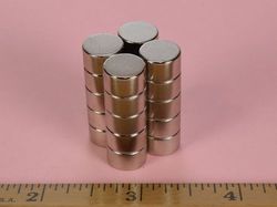 d74 - 7/16 x 1/4 Inch Neodymium Rare Earth Disc Magnet N42 -2