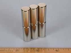 d7x0 - 7/16 x 1 Inch Neodymium Rare Earth Cylinder/Rod Magnet N42 -2