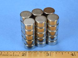 d84ah - 1/2 x 1/4 Inch Neodymium Rare Earth High Temp Disc Magnet N35AH -2