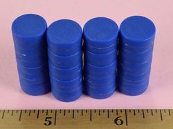 d84pc-blu - 1/2 x 1/4 Inch Neodymium Rare Earth Plastic Coated Disc Magnet N42 -2