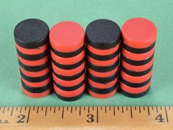 d84pc-rb - 1/2 x 1/4 Inch Neodymium Rare Earth Plastic Coated Disc Magnet N42 -2
