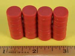 d84pc-red - 1/2 x 1/4 Inch Neodymium Rare Earth Plastic Coated Disc Magnet N42 -2