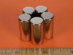 d8x0dia - 1/2 x 1 Inch Neodymium Rare Earth Diametric Cylinder Magnet N42 -2